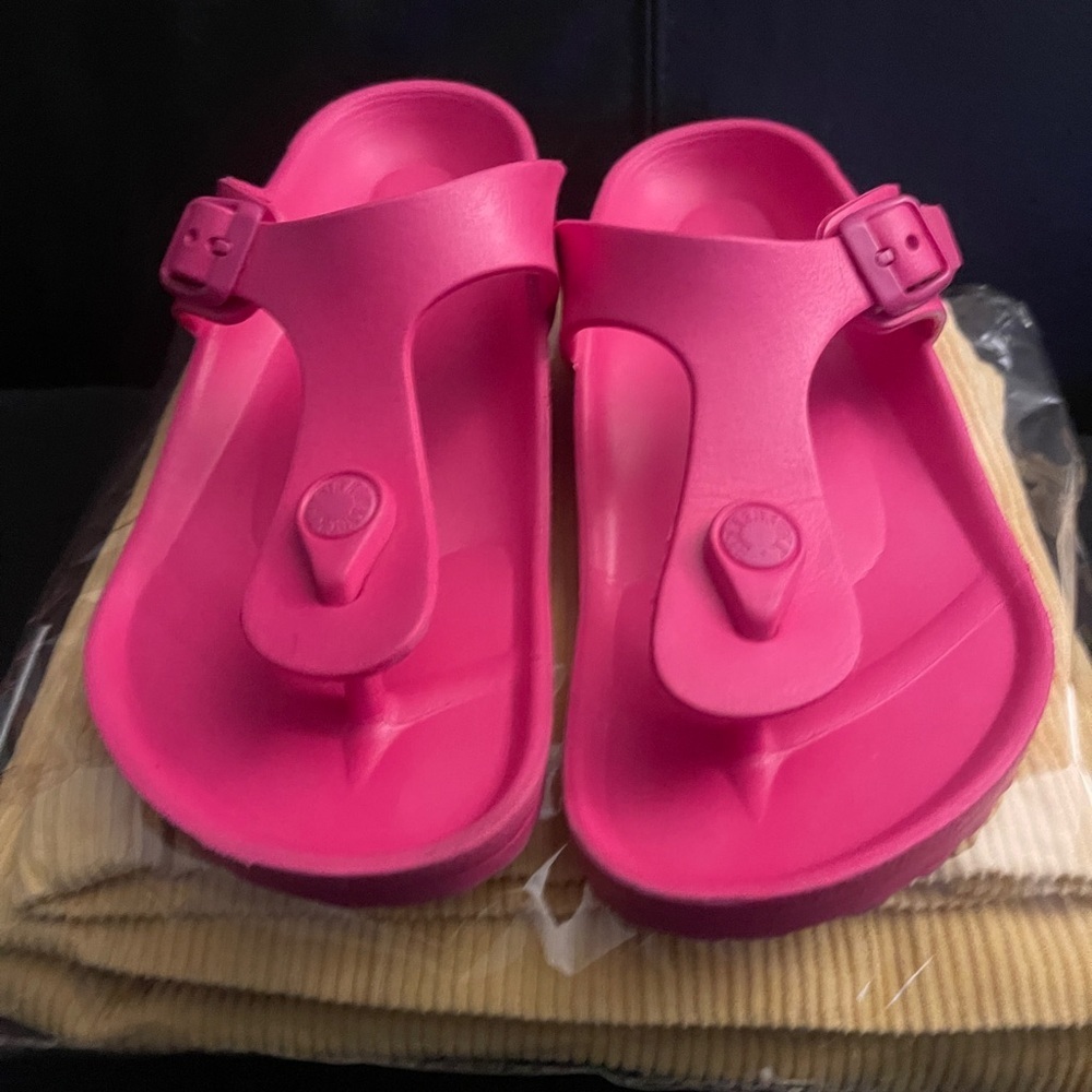 Birkenstock Gizeh Eva Girl's Size 34/ Waterproof Slip On Sandals Pink